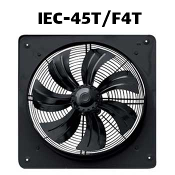 'هواکش صنعتی سایز 45 ژنیران هفت پره پر توان سه فاز IEC-45T/F4T'