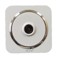 فیش بلندگو دلند پلاس مدل آدا مات سفید زه نقره ای