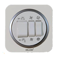 کلید کولر دلند پلاس مدل آدا مات سفید زه نقره ای