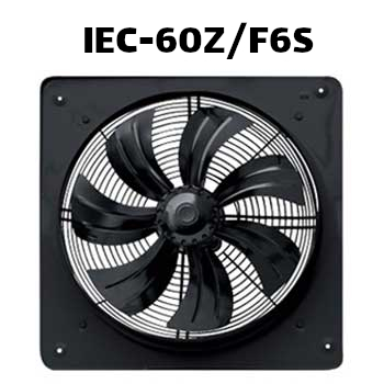'هواکش صنعتی سایز 60 ژنیران هفت پره کم دور تک فاز IEC-60Z/F6S'