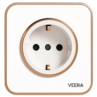 پریز ارت دار ویرا مدل شهاب آرک طلا سفید