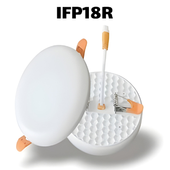 'پنل توکار گرد فریملس 18 وات سان لوکس'